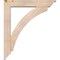Ekena Millwork Thorton Traditional Smooth Bracket w/ Offset Brace, Douglas Fir, 5 1/2"W x 28"D x 32"H BKT0604X28X32THR01SDF - alternate 3